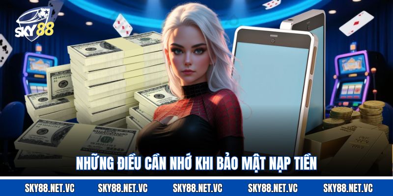 Những điều cần nhớ khi bảo mật nạp tiền 