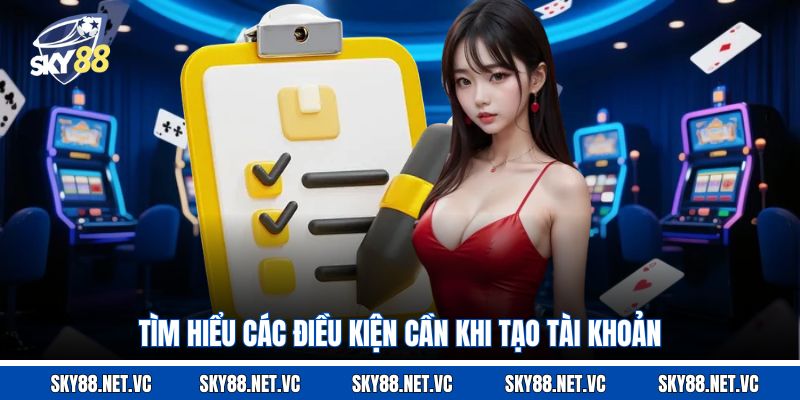 Tìm hiểu các điều kiện cần khi tạo tài khoản